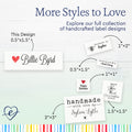 Tiny Heart Labels (0.5"x1.5"-Cotton)
