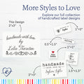 Double Heart Border (2"x3" Cotton - 12 labels/set)