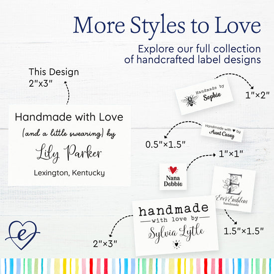 Large Text Only Label (2"x3"-Cotton)