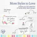 Thread and Flowers (2"x3" Cotton - 12 labels/set)