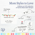 Christmas Garland with Fill in Blanks (2"x3" Cotton - 12 labels/set)