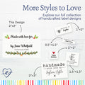 Holly and Garland with Fill in Blanks (2"x3" Cotton - 12 labels/set)