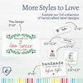 Holly Frame (2"x3" Cotton - 12 labels/set)