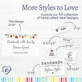 Christmas Garland (2"x3" Cotton - 12 labels/set)
