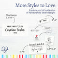 Large Modern Made with Love (1.5"x3"-Cotton)