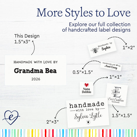 Text Only Medium Large Label (1.5"x3"-Cotton)