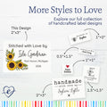 Cotton Large Sunflowers (2"x3"-Cotton) labels for handmade items