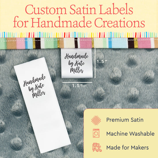 Handmade Square (1" wide - Satin)