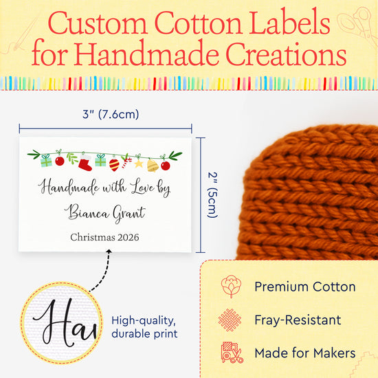 Christmas Garland (2"x3" Cotton - 12 labels/set)