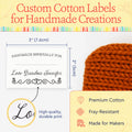 Double heart border with Fill in Blanks (2"x3" Cotton - 12 labels/set)
