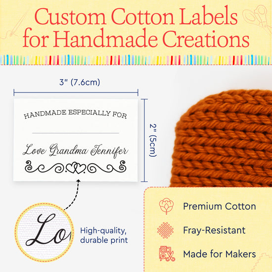 Double heart border with Fill in Blanks (2"x3" Cotton - 12 labels/set)