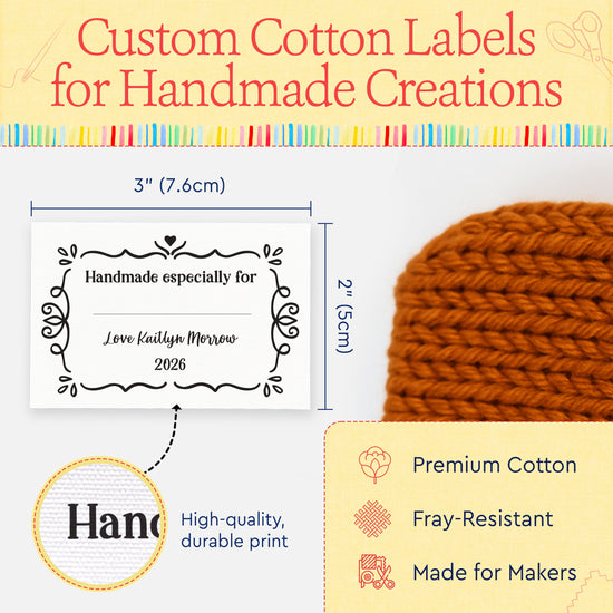 Swirl Accent Border with Fill in Blanks (2"x3" Cotton - 12 labels/set)