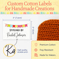 Colorful Banner (2"x3" Cotton - 12 labels/set)