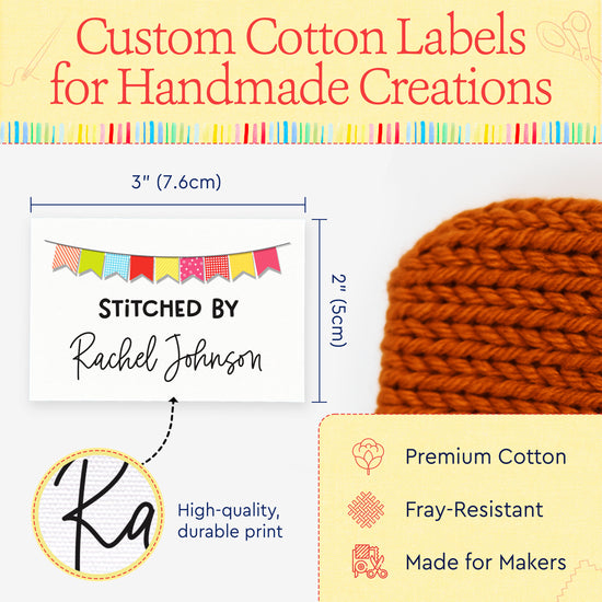 Colorful Banner (2"x3" Cotton - 12 labels/set)