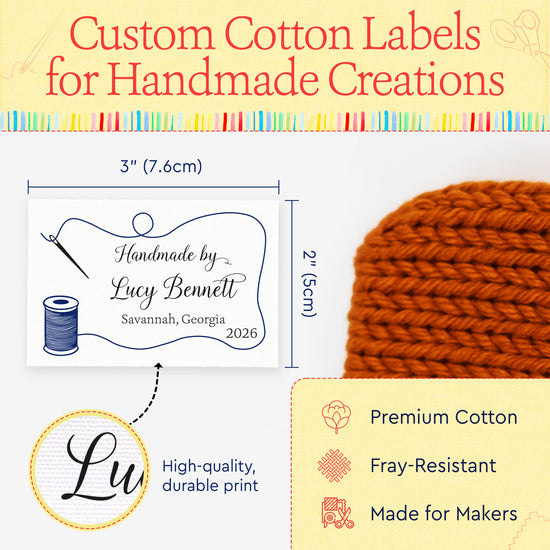 Sewing Needle and Thread (2"x3"-Cotton)