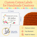 Thread and Flowers (2"x3" Cotton - 12 labels/set)