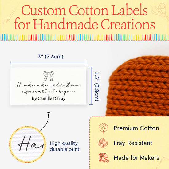 Signature Bow Tag (1.5"x3"-Cotton)