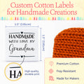 Modern Handmade with Love (1.5"x1.5"-Cotton)