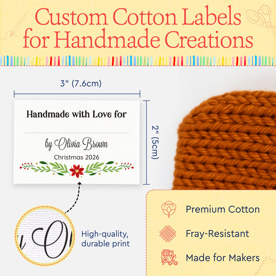Festive Floral with Fill in Blanks (2"x3" Cotton - 12 labels/set)