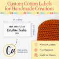 Large Modern Made with Love (1.5"x3"-Cotton)