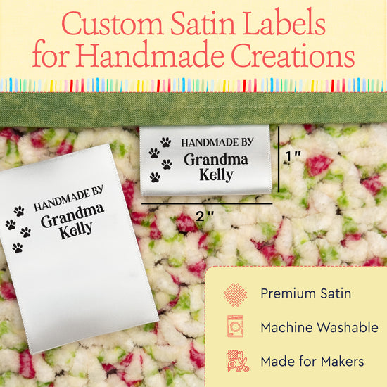 Paw Prints (2" wide - Satin)