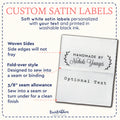 Small Laurel Labels (1.5" wide - Satin)