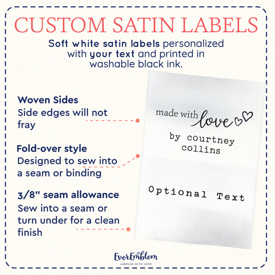 Love Hearts (2" wide - Satin)
