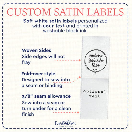 Circle Bow (1" wide - Satin)