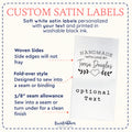 Farmhouse Heart Satin Tags (1.5" wide - Satin)