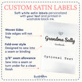 Simple Heart Satin Tag Set (2" wide - Satin)