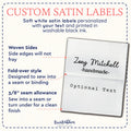 Signature Satin Tags (1.5" wide - Satin)