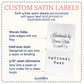 Fancy Satin Tags (1.5" wide - Satin)