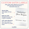 Sewing Needle Satin Set (2" wide - Satin)