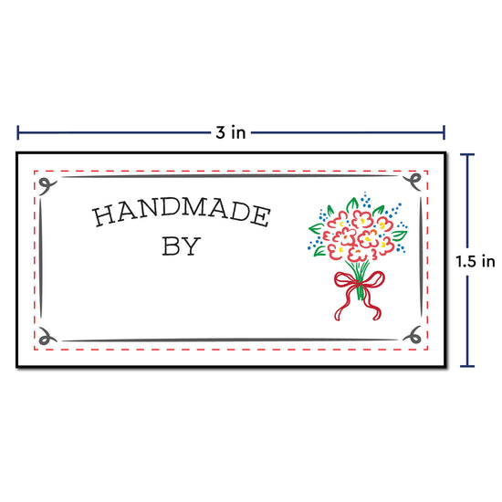Wrapped in Flowers (1.5"x3"-Cotton)