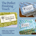 Cotton Wishing Flower Blanket Tag (1.5"x3"-Cotton) clothing label printer fabric label printer label printer for clothes