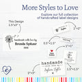 Cotton Wishing Flower Blanket Tag (1.5"x3"-Cotton) clothing label printer fabric label printer label printer for clothes