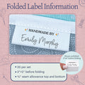 Cotton Sparkle Emoji (2"x1"-Cotton) clothing label tags sew on clothing labels woven labels for clothing