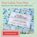 Cotton Holiday Treats (2"x3" Cotton - 12 labels/set) cotton labels custom fabric stickers custom cotton labels