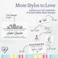 Cotton Holiday Treats (2"x3" Cotton - 12 labels/set) cotton labels custom fabric stickers custom cotton labels