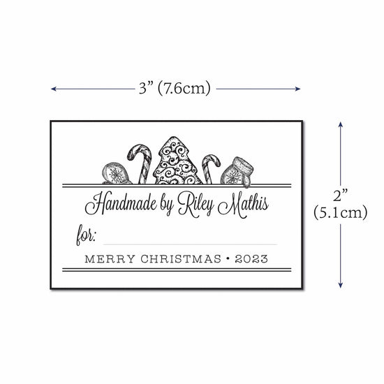 Cotton Holiday Treats with Fill in Blanks (2"x3" Cotton - 12 labels/set)