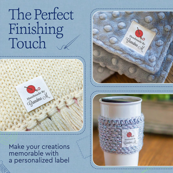 Cotton Crochet Yarn Ball (1.5"x1.5"-Cotton) crochet labels made by tags for crochet crochet tags personalized tags for crochet