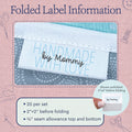 Cotton Modern With Love (2"x1"-Cotton) custom clothing labels custom tags for clothing clothing label maker