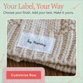 Cotton Modern With Love (2"x1"-Cotton) custom clothing labels custom tags for clothing clothing label maker