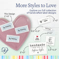 Cotton Modern With Love (2"x1"-Cotton) custom clothing labels custom tags for clothing clothing label maker