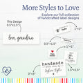 Cotton Tiny Text Labels (0.5"x1.5"-Cotton) custom clothing labels custom tags for clothing clothing label maker