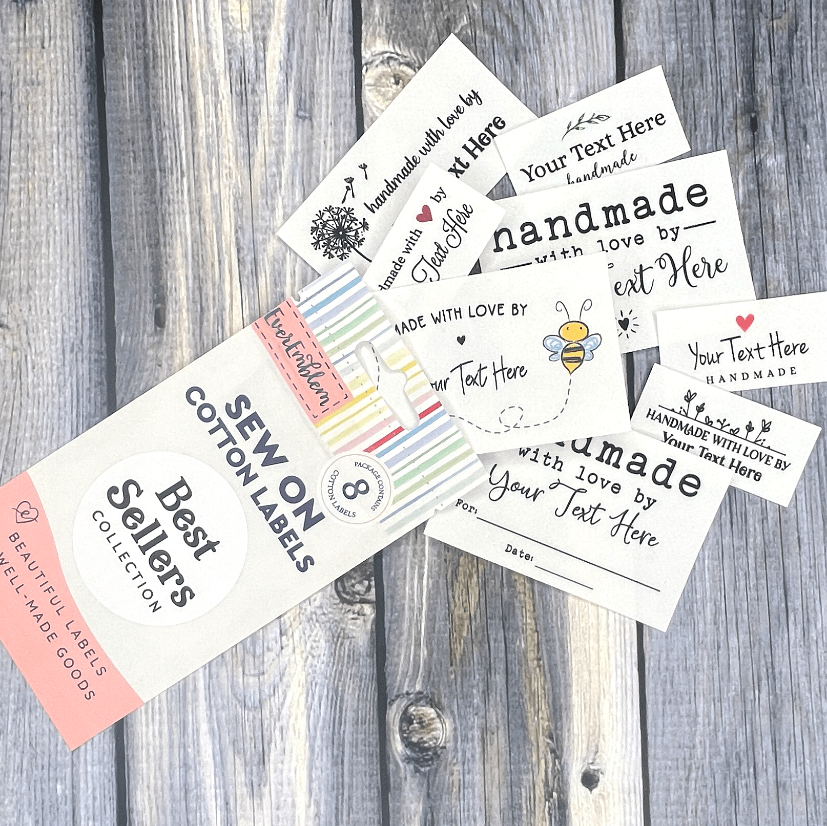 sewing labels for quilts, blankets, and crafts | EverEmblem for Customizable Free Printable Labels For Handmade Items