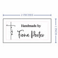 Cotton Made with Faith (2"x1"-Cotton) custom clothing labels sew on custom sew in tags custom sewing tags