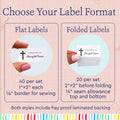 Cotton Faithful Hands (2"x1"-Cotton) custom clothing labels sew on custom sew in tags custom sewing tags