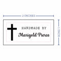 Cotton Faithful Hands (2"x1"-Cotton) custom clothing labels sew on custom sew in tags custom sewing tags