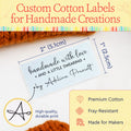 Cotton Love and Swearing (2"x1"-Cotton) custom clothing labels sew on custom sew in tags custom sewing tags